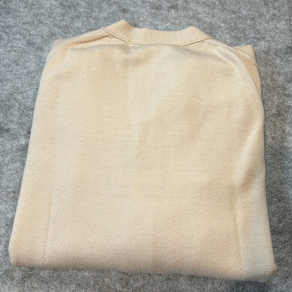 Comme Des Garcon PLAY Heart Patch  Cardigan in Beige. Made in Japan. - Picture 11 of 16